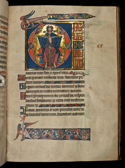 Psalm 109, Initial D, The Holy Trinity, Illustration from the 