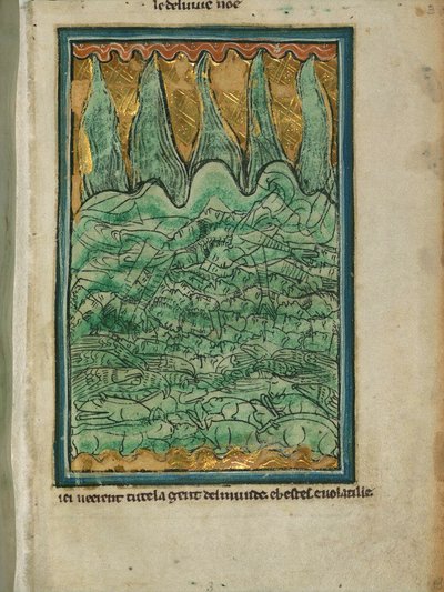 The Flood of Noah, c.1250 by William de Brailes