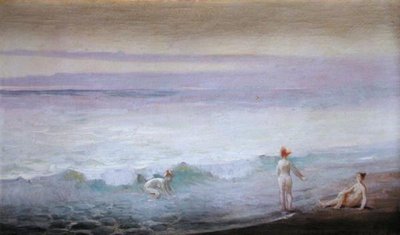 Coastal Scene with Figures by William de Leftwich Dodge