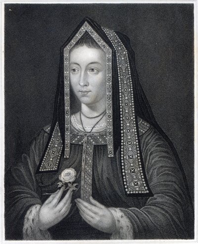 Portrait of Elizabeth of York by William the Younger Holl