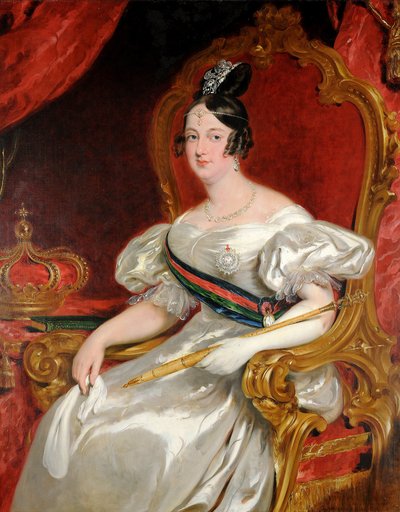 Portrait of D. Maria II, Queen of Portugal by Willian Simpson