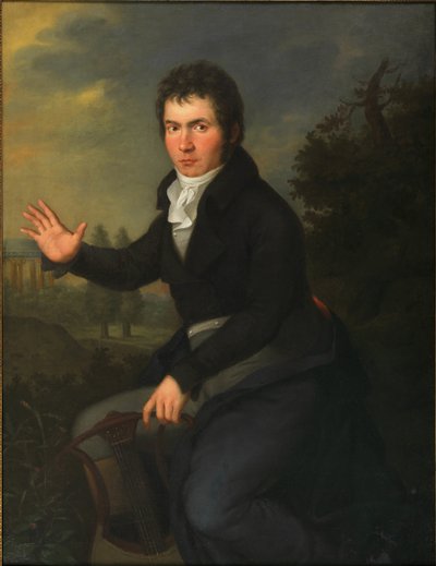 Portrait of Ludwig van Beethoven by Willibrord Josef Maehler
