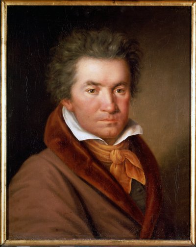 Portrait of Ludwig van Beethoven - by Mahler, Society of Friends of Music of Vienna by Willibrord Joseph Mahler or Maehler