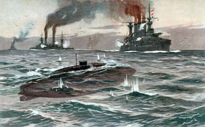 Submarine by Willy Stöwer