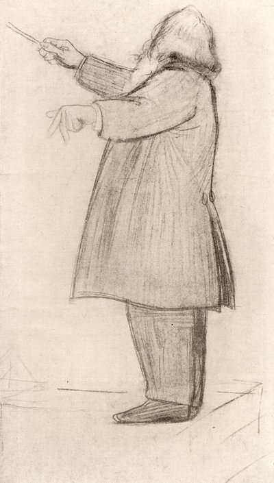 Johannes Brahms (1833-1897) German Composer, Conducting by Willy von Beckerath