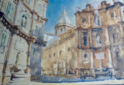 Late afternoon shadows - Palermo, Quattro Canti by Wilson Clive