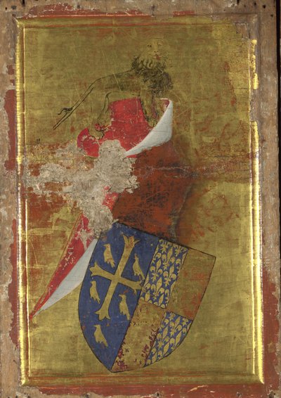 The Coat of Arms of Richard II of England (The Outside Panel of the Wilton Diptych) by Wilton Master