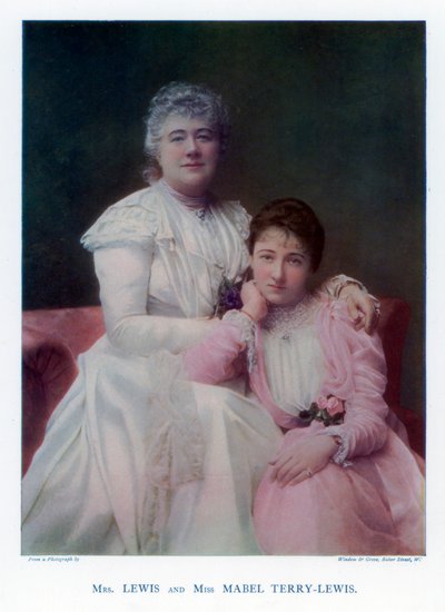 Mrs Lewis Kate Terry and Miss Mabel Terry-Lewis, British actresses, 1901 by Window and Grove