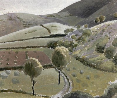 Italian Landscape Near Lago di Piediluco, c.1920-23 by Winifred Knights
