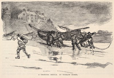 A Charcoal Sketch, from The Century Magazine, November 1883 by Winslow Homer