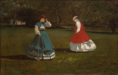 A Game of Croquet by Winslow Homer