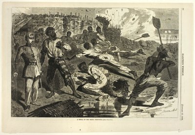 A Shell in the Rebel Trenches by Winslow Homer