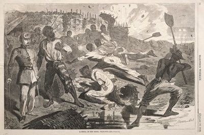 A Shell in the Rebel Trenches by Winslow Homer