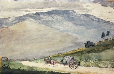 A Volante on a Mountain Road, Cuba by Winslow Homer