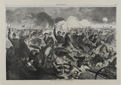 A War for the Union 1862 - A Cavalry Charge by Winslow Homer