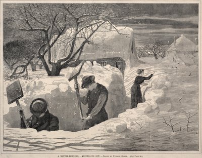 A Winter Morning, - Shovelling Out, 1871 by Winslow Homer