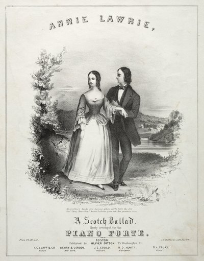 Annie Laurie - Sheet Music Cover by Winslow Homer