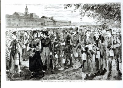 Bell Time, New England Factory Life by Winslow Homer
