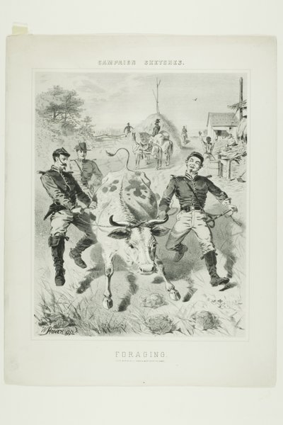Campaign Sketches: Foraging by Winslow Homer