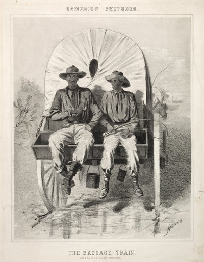 Campaign Sketches: The Baggage Train by Winslow Homer