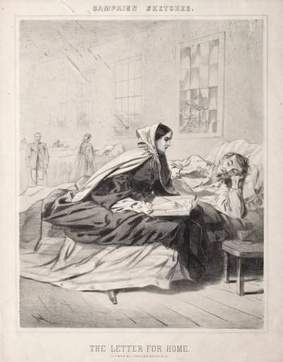 Campaign Sketches: The Letter for Home by Winslow Homer