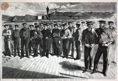 Crew of the United States Steam-Sloop "Colorado" Shipped at Boston, from Harper