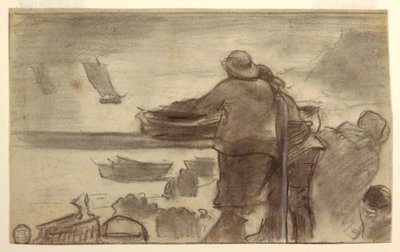Beach with Boats and People, Cullercoats, England, 1881–82 by Winslow Homer