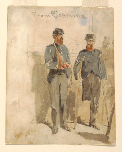 From Richmond; Two Wounded Soldiers, 1862 by Winslow Homer