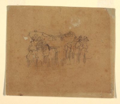 Lifeboat with Carriage (Study for "The Wreck"), 1895–96 [or possibly 1881] by Winslow Homer