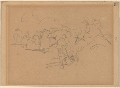End of the March (recto) by Winslow Homer