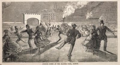 Evening Scene at the Skating Park, Boston by Winslow Homer