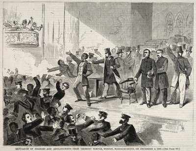 Expulsion of Negroes and Abolitionists from Tremont Temple, Boston, Massachusetts, on December 3, 1860 by Winslow Homer