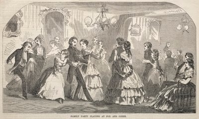 Family Party Playing at Fox and Geese by Winslow Homer