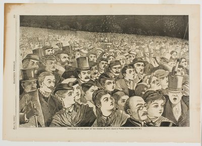 Fireworks on the Night of the Fourth of July by Winslow Homer