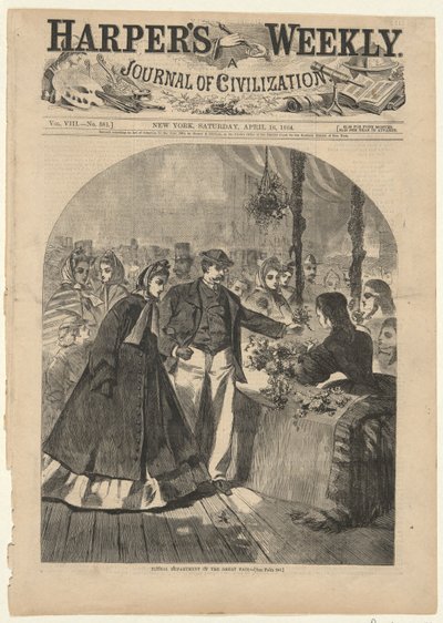 Floral Department of the Great Fair, from Harper by Winslow Homer