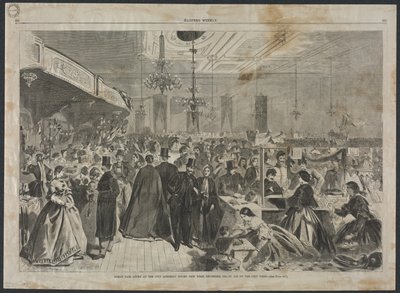 Great Fair at the City Assembly Rooms, New York, December 1861, in Aid of the City Poor by Winslow Homer