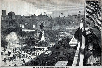 Great Sumter Meeting in Union Square, New York, April 11, from Harper