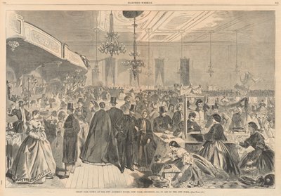Great Fair Given at the City Assembly Rooms, New York, December 1861, in Aid of the City Poor by Winslow Homer