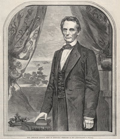 Hon. Abraham Lincoln, Born in Kentucky, February 12, 1809 by Winslow Homer