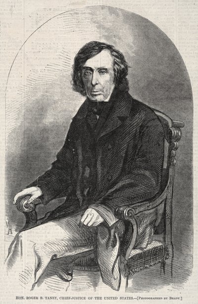 Hon. Roger B. Taney, Chief Justice of the United States, 1860 by Winslow Homer