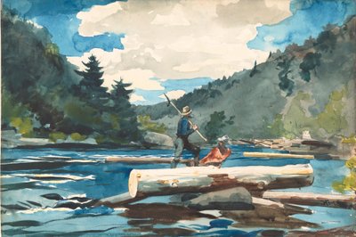 Hudson River - Logging by Winslow Homer