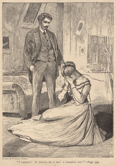 I Cannot! It Would Be a Sin! A Fearful Sin! by Winslow Homer