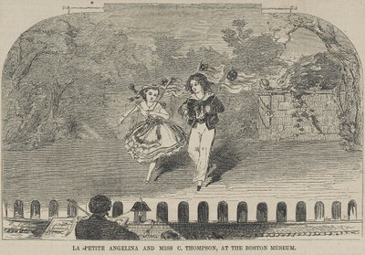 La Petite Angelina and Miss C. Thompson, at the Boston Museum by Winslow Homer