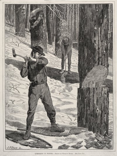 Lumbering in Winter by Winslow Homer