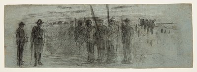 Officer and Aide Inspecting a Squadron by Winslow Homer