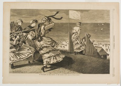 On the Bluff at Long Branch, at the Bathing Hour by Winslow Homer