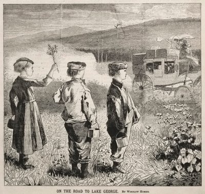 On the Road to Lake George, 1869 by Winslow Homer