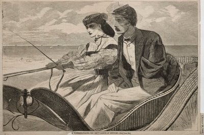 Our Watering Places - The Empty Sleeve at Newport by Winslow Homer