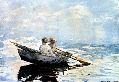 Rowing the Boat by Winslow Homer