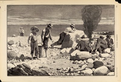 Sea-Side Sketches - A Clam-Bake by Winslow Homer